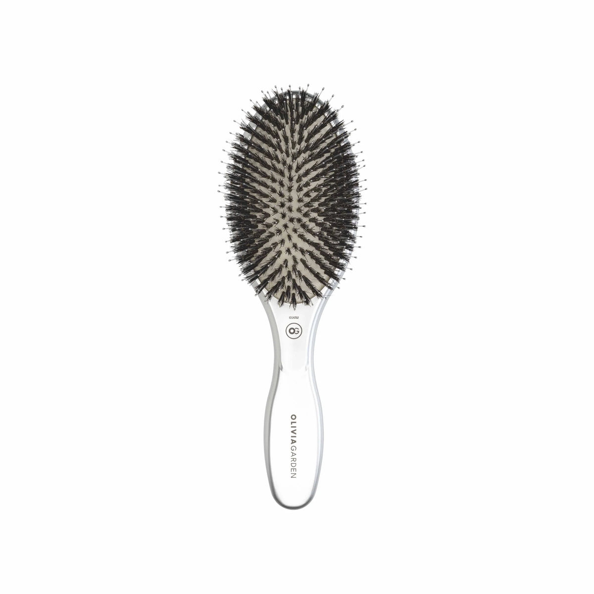 Olivia Garden Silver Oval Boar&Nylon Harja